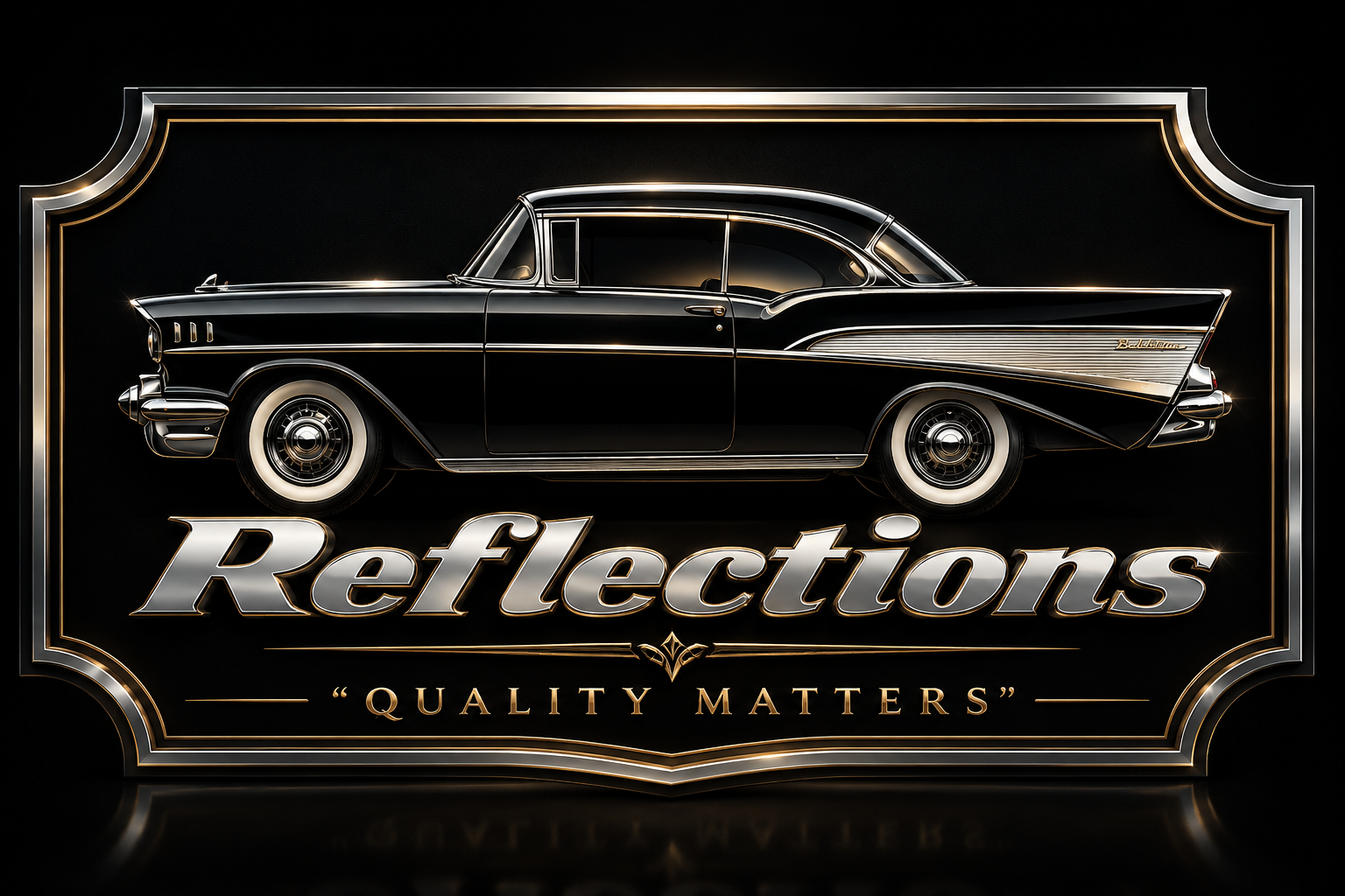 Reflections logo premium